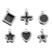 20 komada Emajlirani križ od nehrđajućeg čelika u obliku srca Petokraka zvijezda privjesci DIY naušnice Ogrlica Izrada nakita Komponenta narukvice