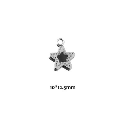 20 komada Emajlirani križ od nehrđajućeg čelika u obliku srca Petokraka zvijezda privjesci DIY naušnice Ogrlica Izrada nakita Komponenta narukvice