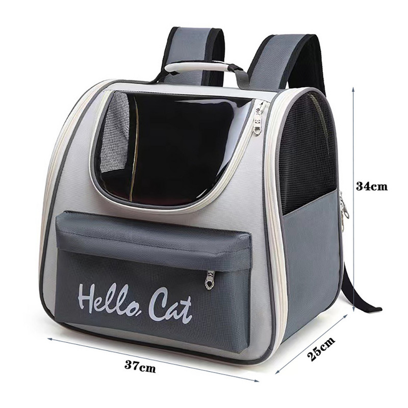 Ruksak za nošenje kućnih ljubimaca Torba za mačke na ramenu Zimska torba za pse otporna na vjetar Prozirna prijenosna ruksak za putovanja na otvorenom za mačke Male pse