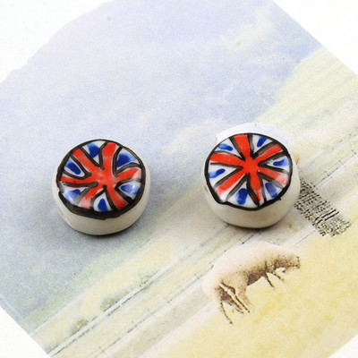 Plosnate okrugle keramičke perle od 15 mm Šarene slobodne porculanske perle za izradu nakita Ručno izrađeni DIY dodaci za narukvice