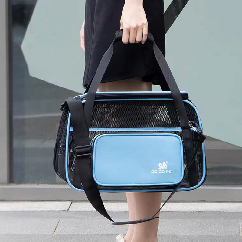 Torba za mačku Putna torba za kućne ljubimce na rame Prozračna mreža Sklopivo štene Mali srednji pas Ručna torba za mačke Tote torbe za zrakoplovne kompanije