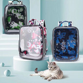 Nosiljka za mačke Vanjske nosilice za kućne ljubimce Prijenosna ruksak Prozirna i prozračna svemirska kapsula Kavez pogodan za male pse mačke