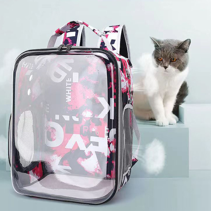 Nosiljka za mačke Vanjske nosilice za kućne ljubimce Prijenosna ruksak Prozirna i prozračna svemirska kapsula Kavez pogodan za male pse mačke