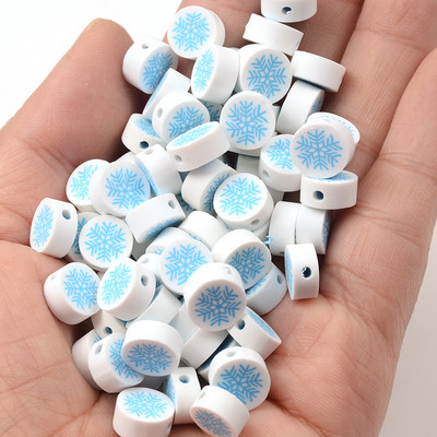 Bijeli snijeg Perle od polimerske gline Rasute perle za izradu nakita Ručno izrađeni DIY dodaci Naušnice Narukvice Potrepštine