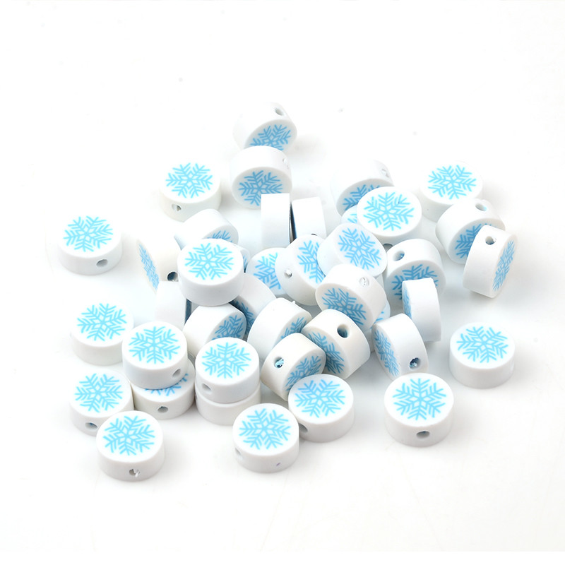 Bijeli snijeg Perle od polimerske gline Rasute perle za izradu nakita Ručno izrađeni DIY dodaci Naušnice Narukvice Potrepštine
