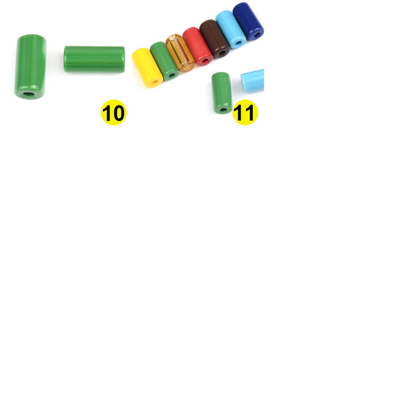 4 mm-es nagy lyukú gyöngyök 12 x 23 mm-es nagy lyukú hengeres üveggyöngyök ékszerkészítéshez kézimunka barkács kiegészítők