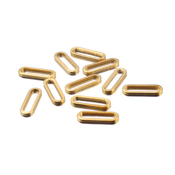 20 τεμ/παρτίδα χρυσό σκουλαρίκι από ανοξείδωτο ατσάλι Ευρήματα ορθογώνια γούρια Υποδοχές για βραχιόλια σκουλαρίκια κολιέ DIY Υλικό κατασκευής