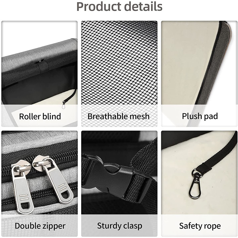 Kahe kambriga lemmikloomakandja seljakott väikestele koertele ja 2 kassile, üliventilatsiooniga välistingimustes kasutatavate kasside seljakoti kandekotid