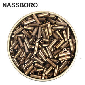 2x6,5 mm staklene perle obložene srebrom i izrada nakita/duge perle s buglama/odstojne perle/veleprodaja/češki/Kralen Diy dodaci nakit