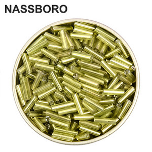 2x6,5 mm staklene perle obložene srebrom i izrada nakita/duge perle s buglama/odstojne perle/veleprodaja/češki/Kralen Diy dodaci nakit