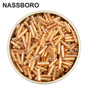 2x6,5 mm staklene perle obložene srebrom i izrada nakita/duge perle s buglama/odstojne perle/veleprodaja/češki/Kralen Diy dodaci nakit