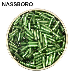 2x6,5 mm staklene perle obložene srebrom i izrada nakita/duge perle s buglama/odstojne perle/veleprodaja/češki/Kralen Diy dodaci nakit