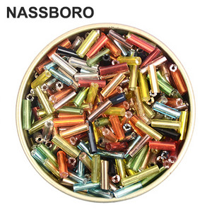 2x6,5 mm staklene perle obložene srebrom i izrada nakita/duge perle s buglama/odstojne perle/veleprodaja/češki/Kralen Diy dodaci nakit