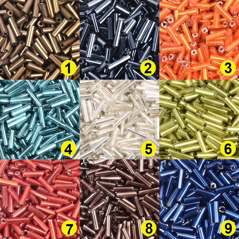 2x6,5 mm staklene perle obložene srebrom i izrada nakita/duge perle s buglama/odstojne perle/veleprodaja/češki/Kralen Diy dodaci nakit