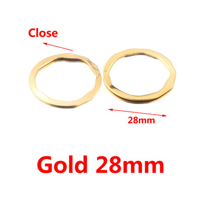 10 kom/lot Zlatni nepravilni privjesci s okruglim otvorom od nehrđajućeg čelika za DIY spojne naušnice Bohemia pribor za izradu nakita