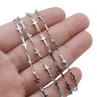 Aiovlo 1M/παρτίδα από ανοξείδωτο ατσάλι Σύνδεσμος Dolphin Heart Shape Leaf Chains Κολιέ Κοσμήματα DIY Κοσμήματα Κουβανικές αλυσίδες Κοστούμι Χονδρική Μαζική πώληση