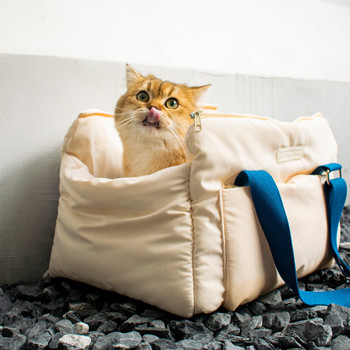 Φορητή τσάντα μεταφοράς κατοικίδιων χειμωνιάτικη ζεστή τσάντα γάτας Γυναικείες τσάντες μεταφοράς γατών μόδας Ταξίδι με αυτοκίνητο Μικρός σκύλος που μεταφέρει κατοικίδια Δώρα