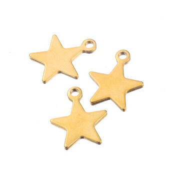 20 τμχ Ανοξείδωτο ατσάλι Χρυσό Tiny Star Charms Connectors για DIY βραχιόλια σκουλαρίκια κοσμήματα Προμήθειες κατασκευής Αξεσουάρ Χονδρική