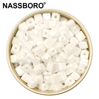 Otprilike 4 mm kockaste perle privjesci u boji sladoleda Češke staklene perle Kralen četvrtaste perle za izradu nakita Diy dodaci za narukvice