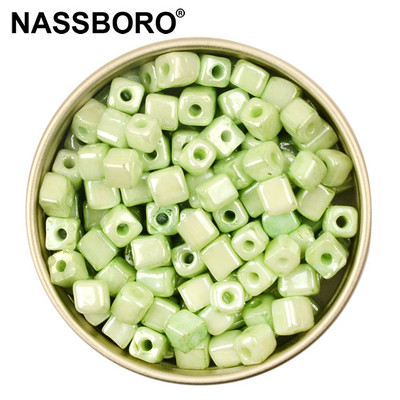 Otprilike 4 mm kockaste perle privjesci u boji sladoleda Češke staklene perle Kralen četvrtaste perle za izradu nakita Diy dodaci za narukvice