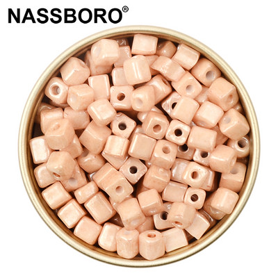 Otprilike 4 mm kockaste perle privjesci u boji sladoleda Češke staklene perle Kralen četvrtaste perle za izradu nakita Diy dodaci za narukvice