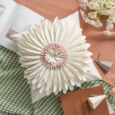 Párnahuzat különböző színekben Luxus kézzel készített krizantém patchwork párnahuzat Kiváló minőségű lakberendezési díszpárnák