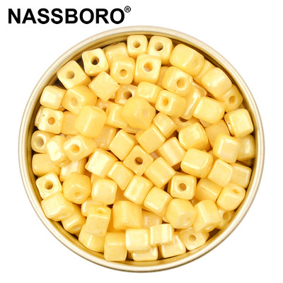 Otprilike 4 mm kockaste perle sladoledne boje privjesci labave četvrtaste češke staklene perle za izradu nakita diy narukvica ogrlica dodaci