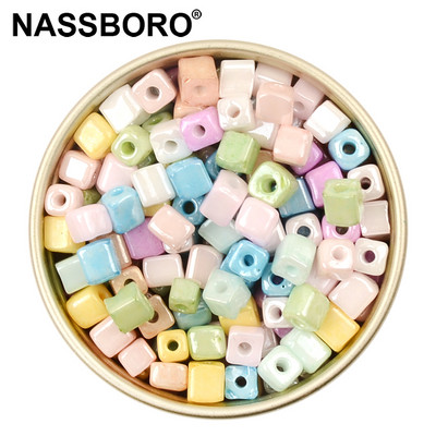 Otprilike 4 mm kockaste perle sladoledne boje privjesci labave četvrtaste češke staklene perle za izradu nakita diy narukvica ogrlica dodaci