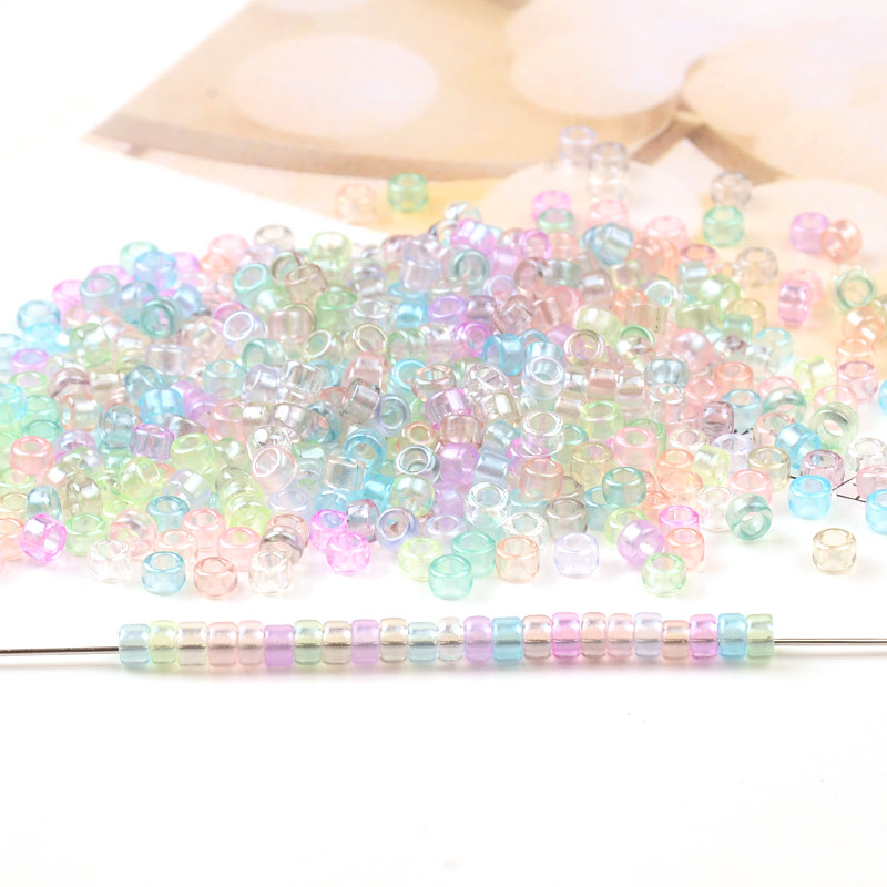 Novo u 2,2x1,2 mm prozirne staklene perle u cijevi 10/0 Uniformne perle za izradu nakita Ručno izrađeni DIY dodaci Kralen