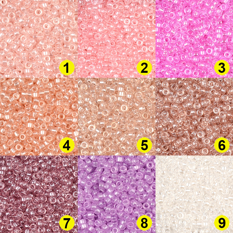 Novo u 2,2x1,2 mm prozirne staklene perle u cijevi 10/0 Uniformne perle za izradu nakita Ručno izrađeni DIY dodaci Kralen