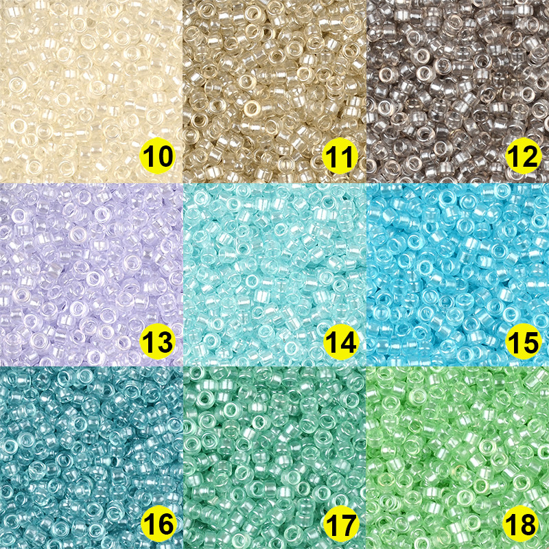 Novo u 2,2x1,2 mm prozirne staklene perle u cijevi 10/0 Uniformne perle za izradu nakita Ručno izrađeni DIY dodaci Kralen