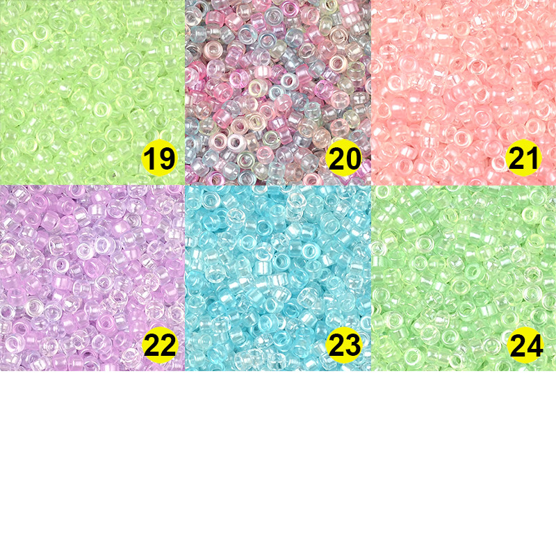 Novo u 2,2x1,2 mm prozirne staklene perle u cijevi 10/0 Uniformne perle za izradu nakita Ručno izrađeni DIY dodaci Kralen