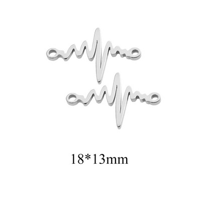 5 kom/lot Pahuljica od nehrđajućeg čelika Mjesečev konektor šarm privjesak za DIY narukvicu Naušnica za gležanj Pribor za izradu nakita