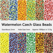 2MM Lubenica SeedBeads Češke staklene perle Charms Spacer Beads Narukvica Ogrlica Naušnice Izrada nakita DIY Ručni rad Kralen