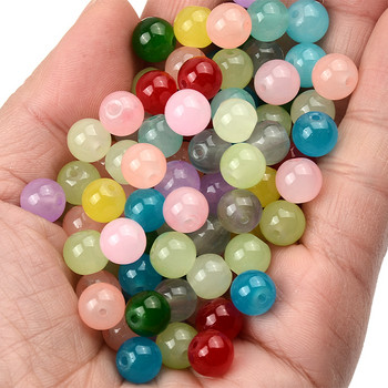 6 mm 8 mm стъклени мъниста с кръгла форма Roundle Loose Spacer Beads за изработка на бижута Направи си сам Charms Гривна Колие Аксесоари