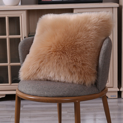 45/50 cm-es párnahuzat Modern egyszerű, puha bolyhos tiszta fehér plüss párna otthoni párna mesterséges imitáció gyapjú párnahuzat