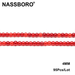 Modne tamnocrvene umjetne kristalne perle od staklenih kamenih perli za izradu nakita DIY/ručno izrađena labava narukvica od perli s razmakom, ogrlica