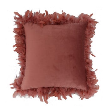Πολυτελές βελούδινο κάλυμμα μαξιλαριού με πουπουλένια διακόσμηση σπιτιού Βελούδινο κάλυμμα μαξιλαριού ροζ διακόσμηση Ριχτάρι μαξιλαροθήκη 45x45