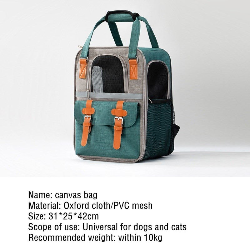 Torba za mačku Torba za nošenje na otvorenom za kućne ljubimce Dvostruka torba za nošenje na rame Prozračna mače Ruksak za nošenje za mačke i pse Prijenosna putna nosiljka za kućne ljubimce