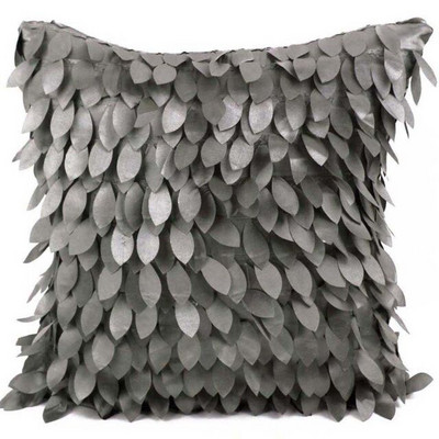 42x42CM 3D Levelek Kanapé párnahuzatok 3D Leaf Decor Pure Color Párnahuzat Esküvői Party Otthoni Kanapé Dekoratív díszpárnahuzat