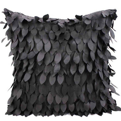42x42CM 3D Levelek Kanapé párnahuzatok 3D Leaf Decor Pure Color Párnahuzat Esküvői Party Otthoni Kanapé Dekoratív díszpárnahuzat