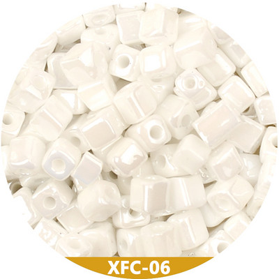 Približno 4 mm perle šarm krem boje labave razmaknice kockaste perle za izradu nakita Ručno izrađena Diy narukvica Ogrlica Abalorios Kralen