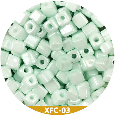 Približno 4 mm perle šarm krem boje labave razmaknice kockaste perle za izradu nakita Ručno izrađena Diy narukvica Ogrlica Abalorios Kralen