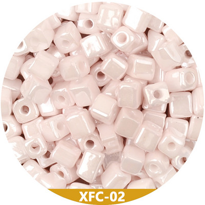 Približno 4 mm perle šarm krem boje labave razmaknice kockaste perle za izradu nakita Ručno izrađena Diy narukvica Ogrlica Abalorios Kralen