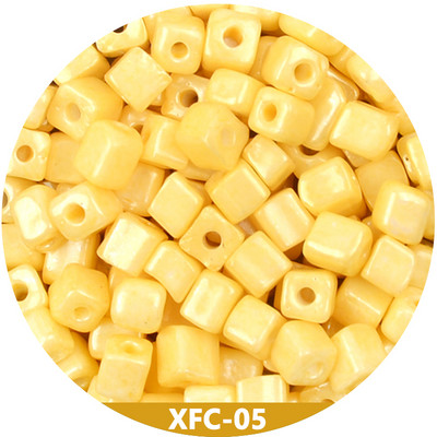 Približno 4 mm perle šarm krem boje labave razmaknice kockaste perle za izradu nakita Ručno izrađena Diy narukvica Ogrlica Abalorios Kralen