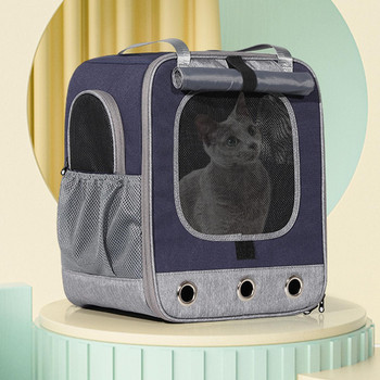 Удобна раница за домашни любимци Одобрена от авиокомпанията чанта за през рамо Дамска чанта Клетка за кучета и котки, Кученце Кученце Зайче Туризъм Използване на открито