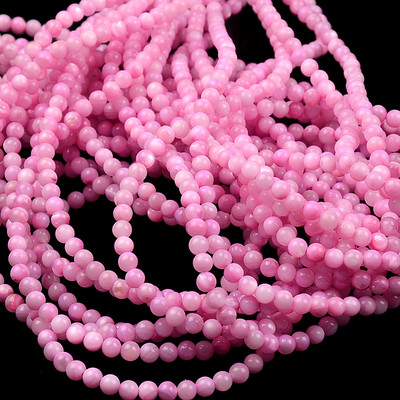 4 mm-es természetes festő kagylógyöngyök kerek laza távtartó Perle gyöngyök ékszerkészítéshez karkötő nyaklánc diy ékszer bizsuk