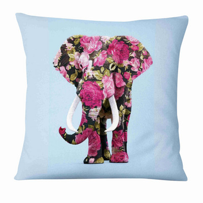 Afiș publicitar creativ Pernă cu imprimeu animal proaspăt Pernă decorativă Decorat pentru canapea Pernă 45*45cm Almofadas 45*45