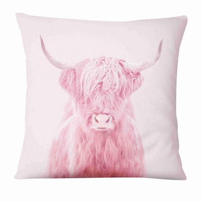 Afiș publicitar creativ Pernă cu imprimeu animal proaspăt Pernă decorativă Decorat pentru canapea Pernă 45*45cm Almofadas 45*45