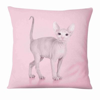 Afiș publicitar creativ Pernă cu imprimeu animal proaspăt Pernă decorativă Decorat pentru canapea Pernă 45*45cm Almofadas 45*45